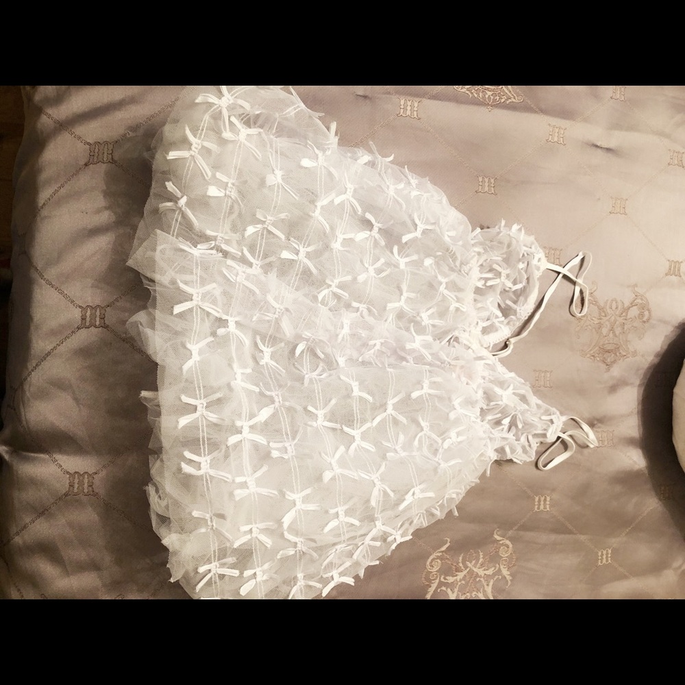 Victoria secrets mesh w/ bows baby doll lingerie